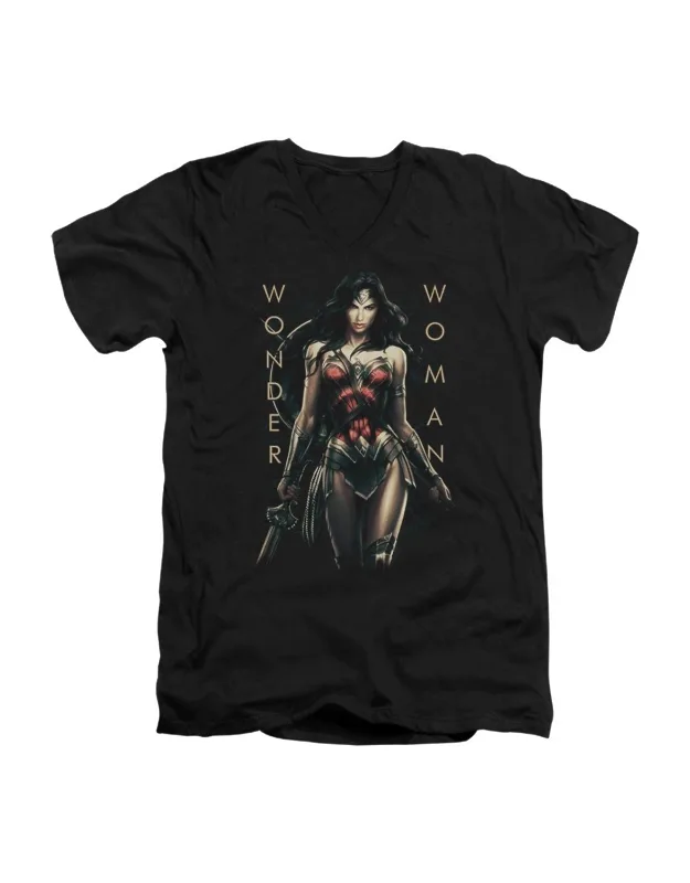 Armed And Dangerous Short Sleeve V-neck Premium Cotton T-shirt