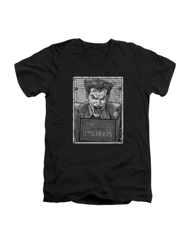 Batman Joker Inmate V Neck Premium Cotton T-shirt