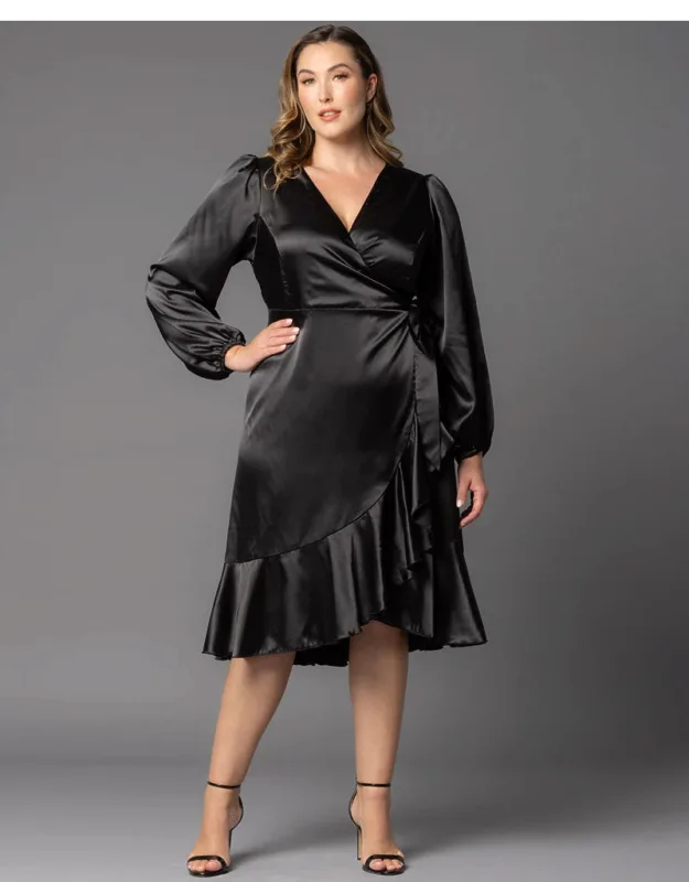 Ruffle Wrap Dress