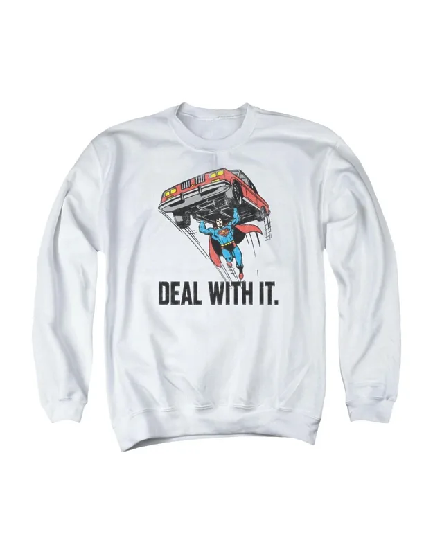 Dc Comics Deal With It Crewneck Sweatshirt