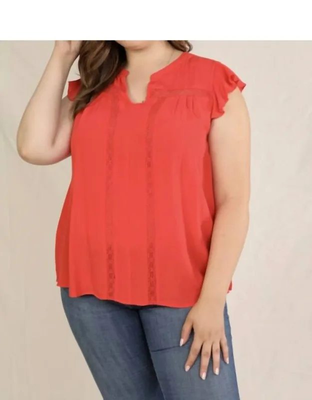 Curvy Ruffle Top