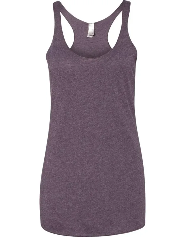 Next Level Triblend Racerback Tank With Flatlock Finished Hems And Satin Label