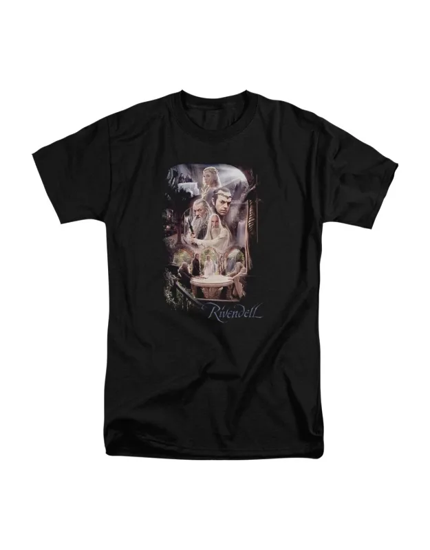 The Hobbit Rivendell Short Sleeve Tall Tee - 100% Cotton, Stylish Design