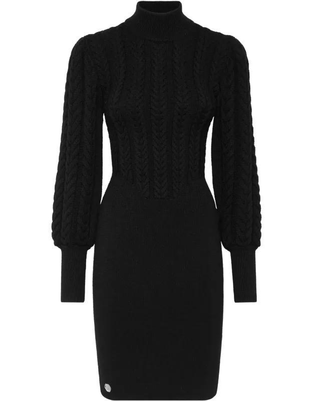 Wool Turtleneck Dress