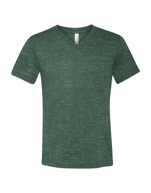 Textured Jersey V-neck Tee - Marble Colors, Retail Fit
