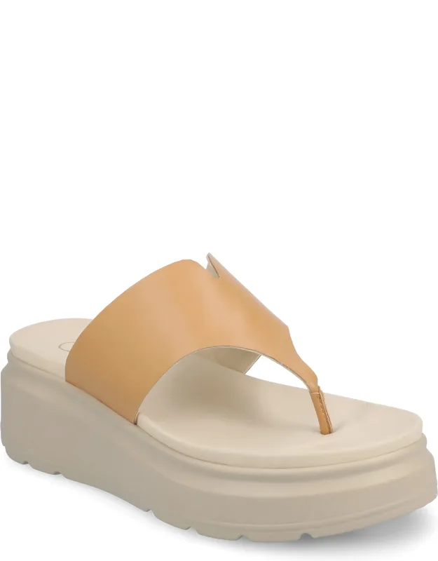 Carah Flip Flop Wedge Sandals