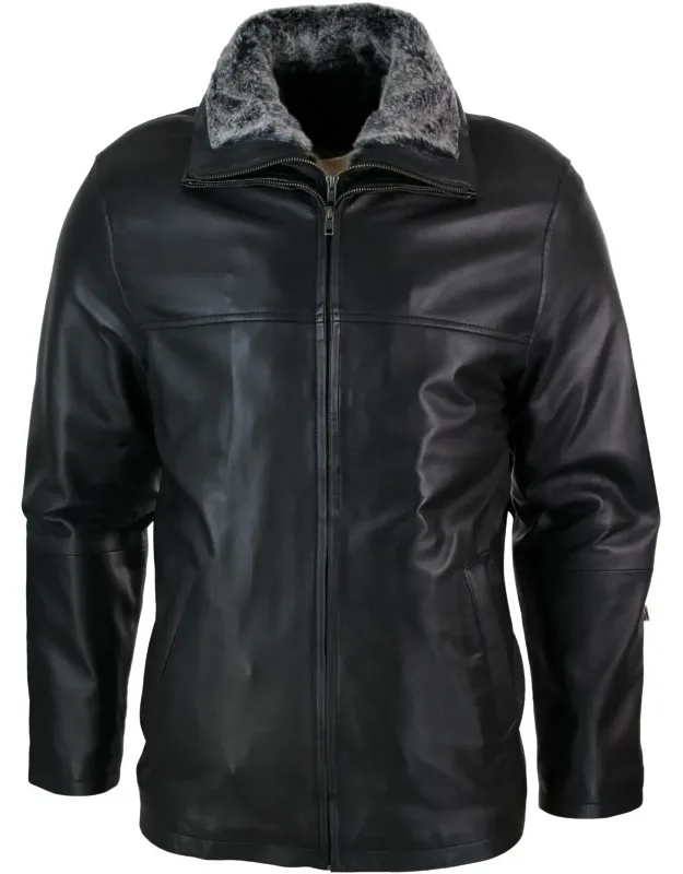 Classic Double Leather Coat