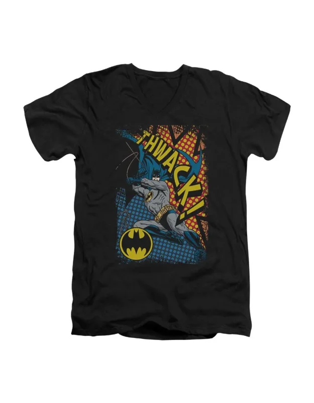 Batman Thwack V Neck T-shirt