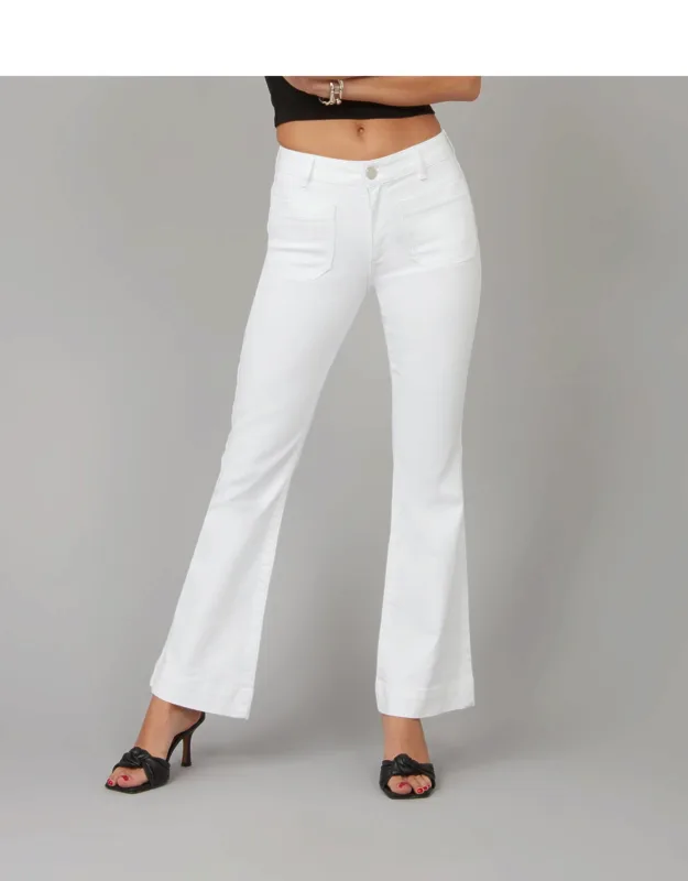 Alice High Rise Flare Jeans - Stretch Premium Denim, Inseam 31"