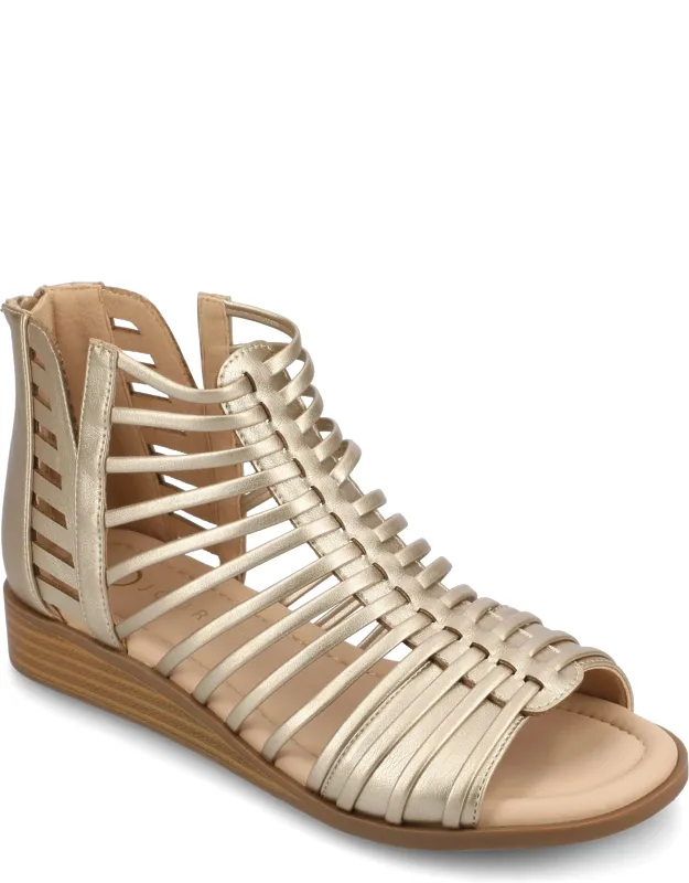 Delilah Sliver Wedge Sandals