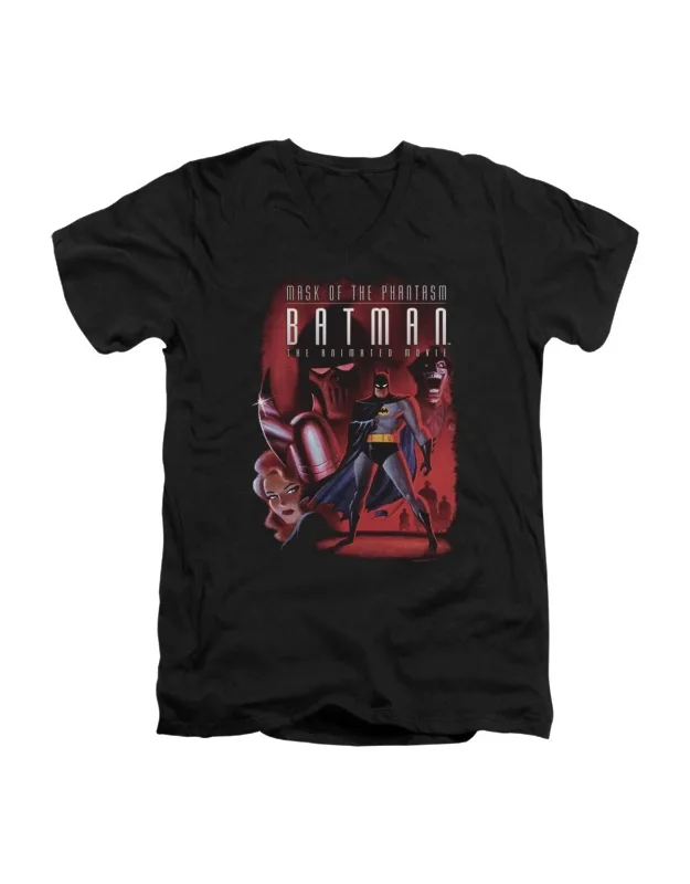 Batman Phantasm Cover V Neck Premium Cotton T-shirt
