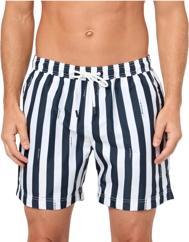 Teo Vertical Stripe Swim Shorts