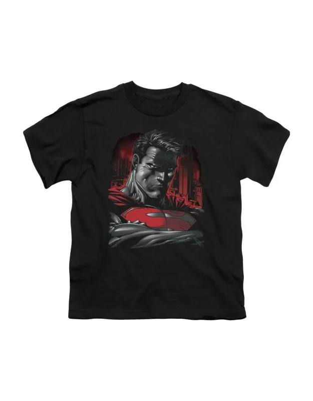 Superman Of Steel Short Sleeve Youth Tee - Stylish Everyday Wear, 100% Cotton