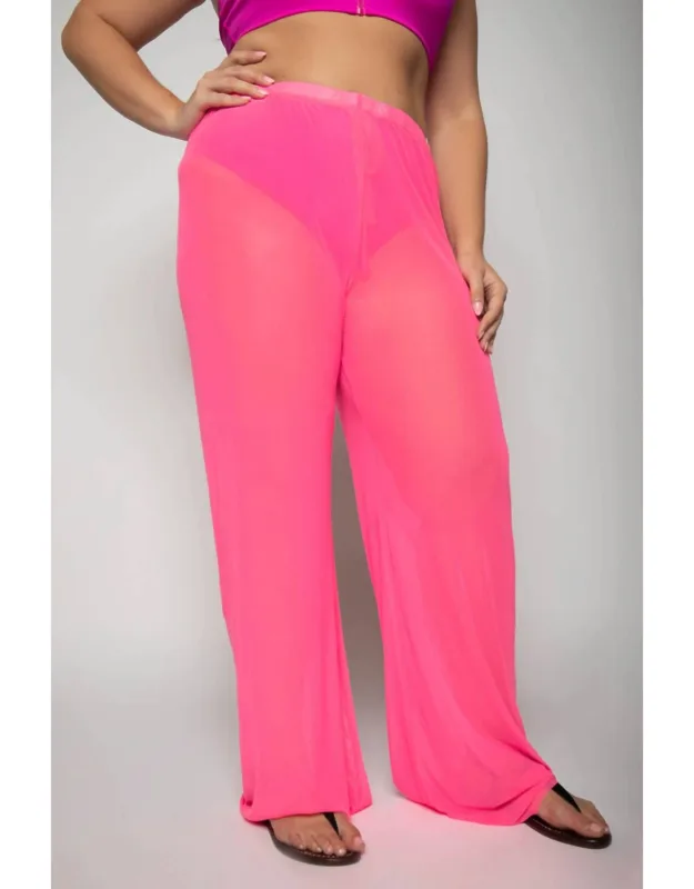Mesh Wide Pants