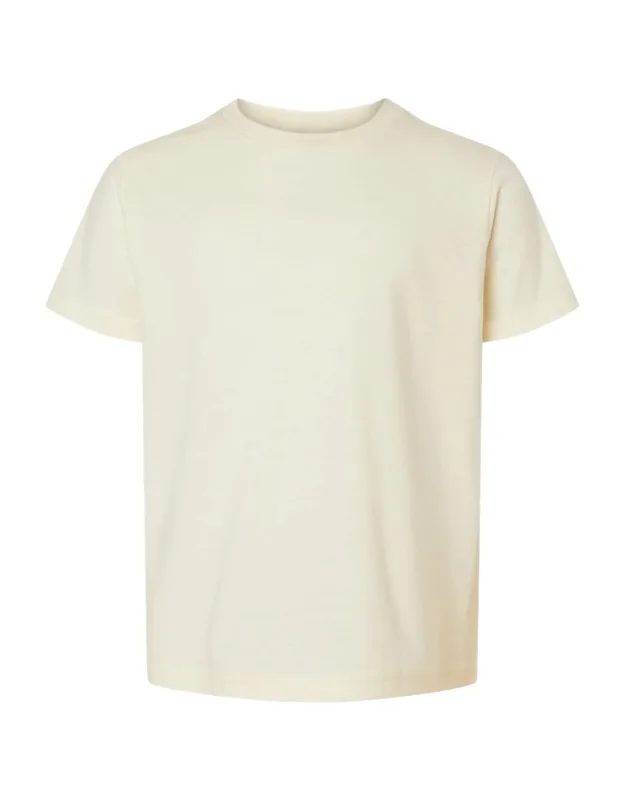 Tultex Youth Fine Jersey T-shirt - Pre-shrunk 100% Ringspun Cotton, Double-needle Stitching