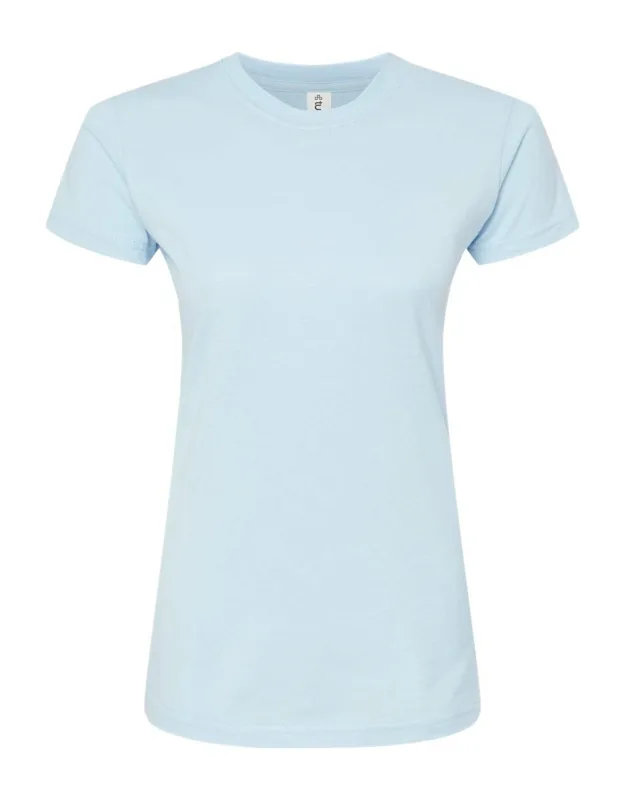 Tultex Slim Fit Fine Jersey T-shirt - Pre-shrunk 100% Ringspun Cotton, Double-needle Stitching