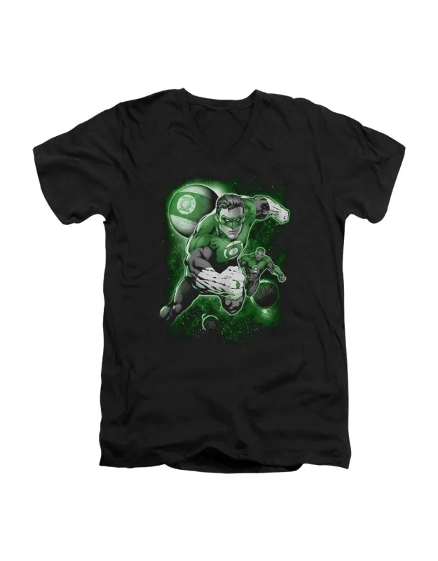 Lantern Planet Short Sleeve V Neck T-shirt
