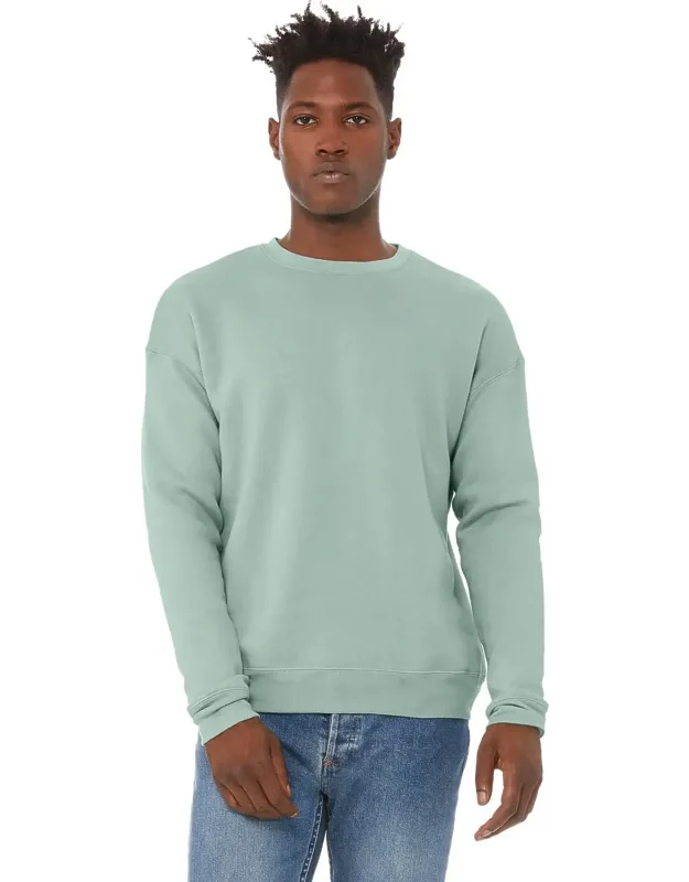 Fleece Drop Shoulder Sweatshirt - Pre-shrunk, Crew Neck