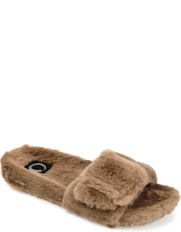 Faux Fur Shadow Slippers