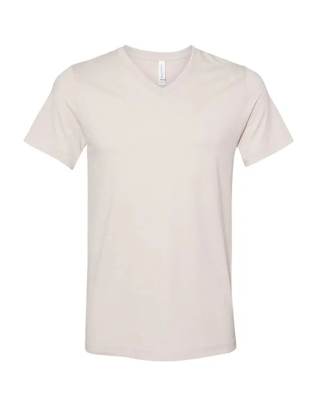 Heather Cvc V-neck Tee, 4.2 Oz./yd2, Retail Fit