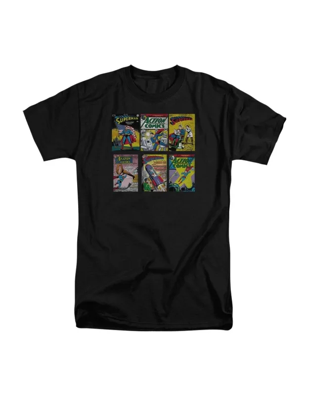 Superman Covers Short Sleeve Tall Tee 100% Cotton
