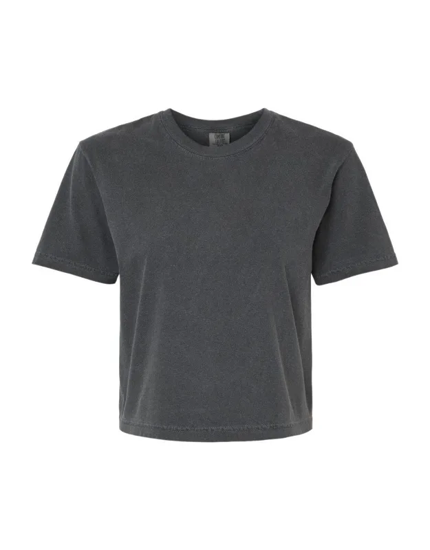 Heavyweight Boxy T-shirt - Garment-dyed Soft Fabric, Boxy Fit