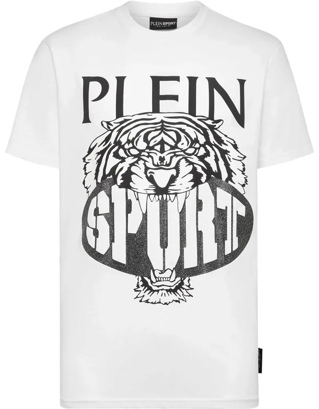 T-shirt Round Neck Ss With Maximum Comfort And Rib Knit Neckline