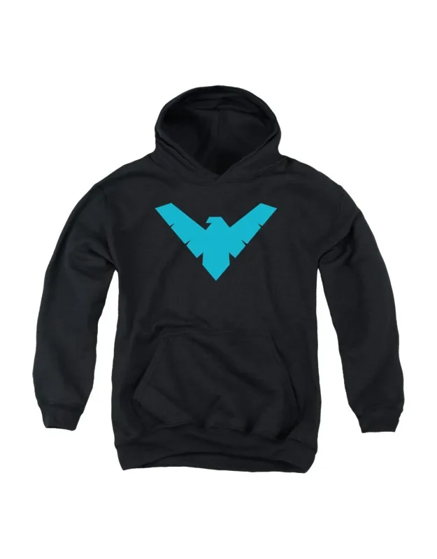 Batman Nightwing Symbol Youth Pull Over Hoodie - Stylish And Comfortable Design