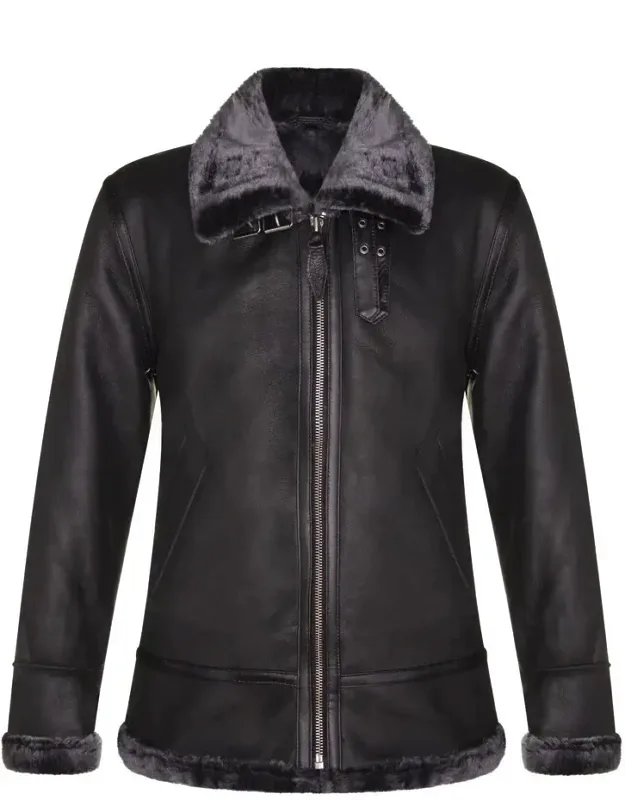 B3 Sheepskin Shearling Aviator Jacket