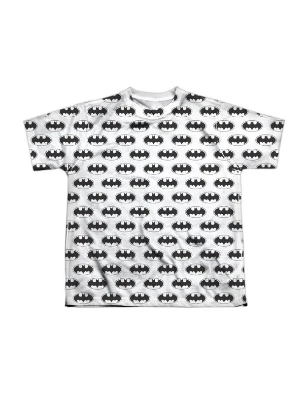 _batman Bats All Over Short Sleeve Poly Crew Tee / T-shirt Stylish Easy_