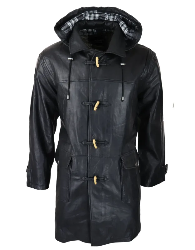 Duffle Leather Coat