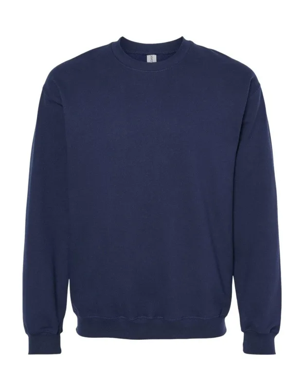 Softstyle Crewneck Sweatshirt With 80/20 Ringspun Cotton/polyester Blend And Enhanced Stretch Cuffs