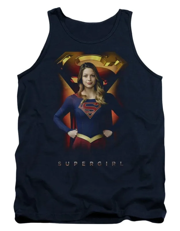 Supergirl Standing Symbol Tank Top