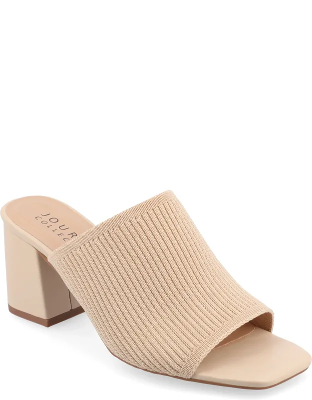 Lorenna Open Square Toe Block Heel Sandals