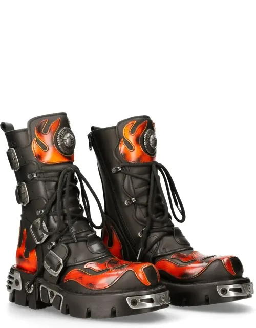 Skull Goth Lace Up Boots