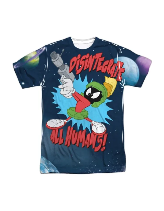 Looney Tunes Disintegrate Short Sleeve Poly Crew Tee - Stylish For Everyday Wear, 100% Officially Licensed