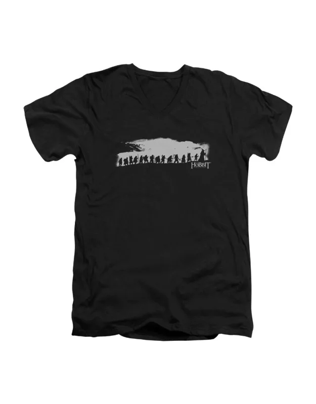 The Hobbit The Company Short Sleeve V Neck T-shirt