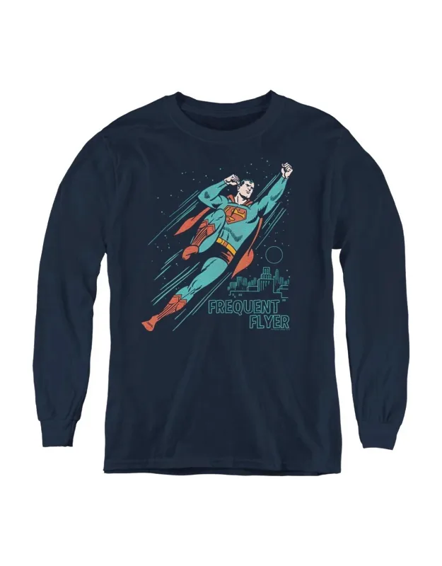 Superman Frequent Flyer Long Sleeve Tee