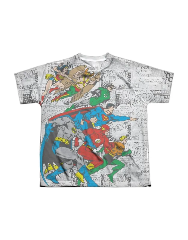 Dc Comics Face Off Short Sleeve Poly Crew Tee