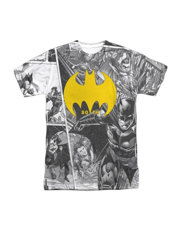 Batman Collage Short Sleeve Poly Crew Tee / T-shirt - Stylish And Easy
