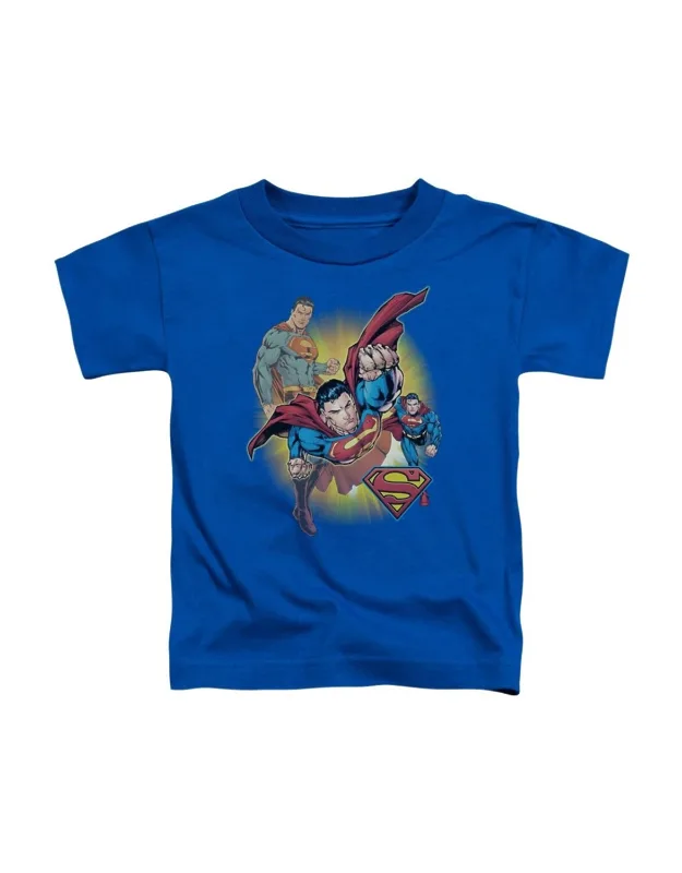 Justice League Of America Superman Collage Short Sleeve Tee