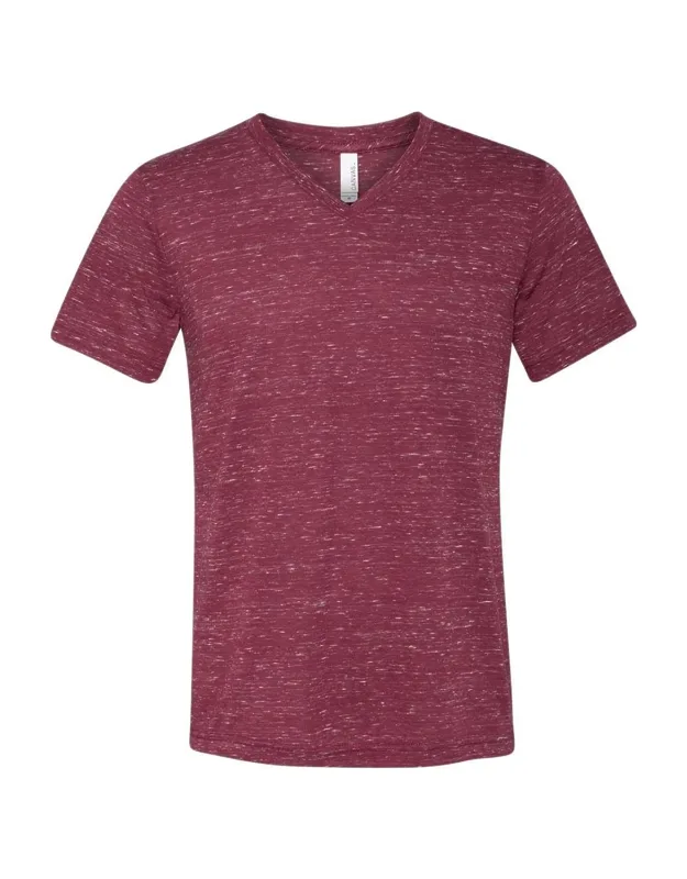 Textured Jersey V-neck Tee - Marble Colors, Retail Fit