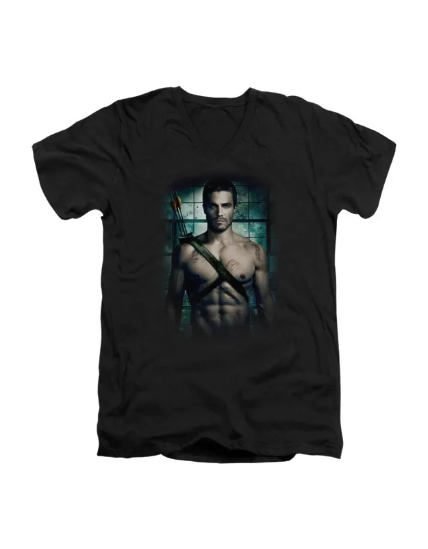 Shirtless Short Sleeve V Neck Premium Cotton Tee