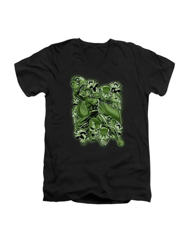 Superman Metallo Mayhem V Neck T-shirt