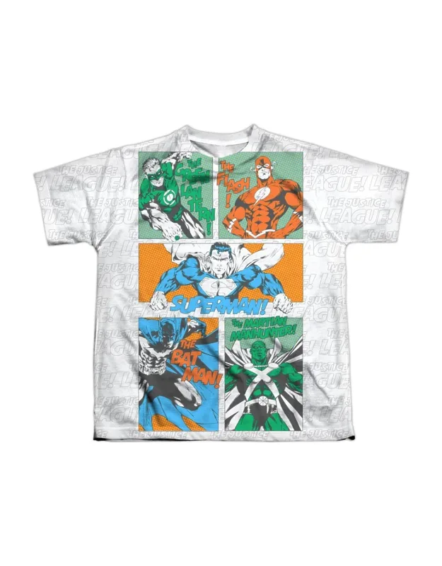 Justice League Of America Justice Panels T-shirt