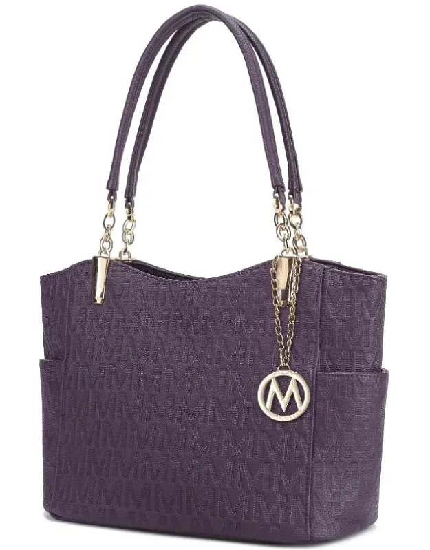 Malika M Signature Satchel Handbag