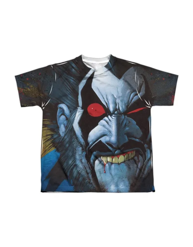 Justice League Of America Bit Lip Short Sleeve Youth Poly Crew Tee - Stylish For Everyday Wear, 100% Officially Licensed