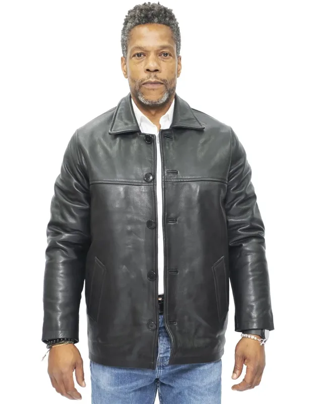Cowhide Leather Box Jacket