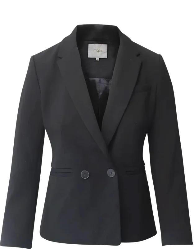 Valmy Double-breasted Crepe Blazer