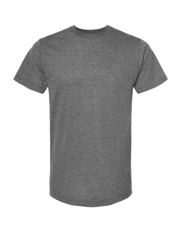 Poly-rich T-shirt With Ribbed Crewneck And Double-needle Stitching